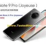 Xiaomi Redmi Note 9 Pro (joyeuse) (ENG Firmware) File By [www.Testedfirmwares.com]