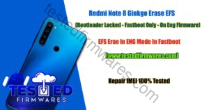 Redmi Note 8 Ginkgo Erase EFS