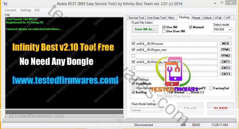 Infinity Best v2.10 Tool Free For GSM User No Need Any Dongle Just Click And Open