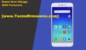 Redmi Note 5A ugg ENG Firmware