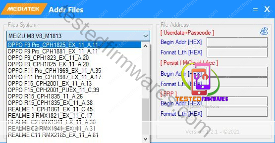 Oppo Realme MTK Address Scatter Files Finder