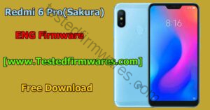 Redmi 6 Pro Sakura ENG Firmware