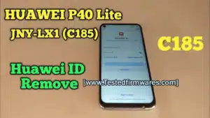 Huawei JNY-LX1 10.0.XX C185 Remove Huawei