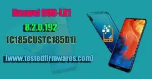 Huawei Y7 2019 DUB-LX1 8.2.0.192-C185 XML Stock Rom Tested Firmware