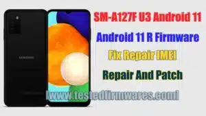 A127F U3 Repair Imei Firmware