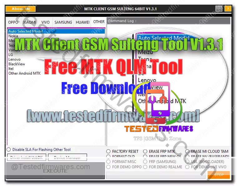MTK Client GSM Sulteng Tool V1.3.1 Free MTK QLM Tool Free Download By[www.testedfirmwares.com]