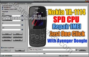 Nokia TA-1114 SPD Repair IMEI Just One Click With Avenger Dongle By[www.testedfirmwares.com]
