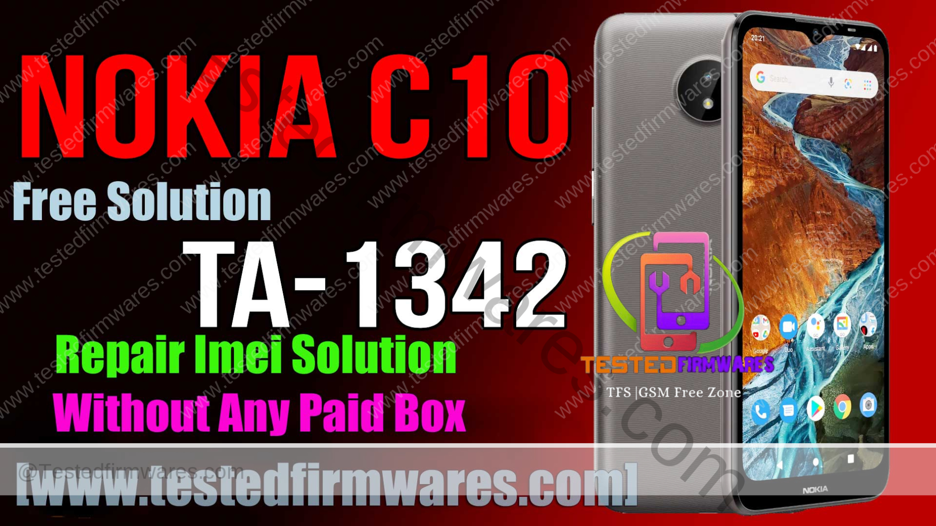 Nokia TA-1342 Repair Imei Solution Without Any Paid Box Free Download[www.testedfirmwares.com]