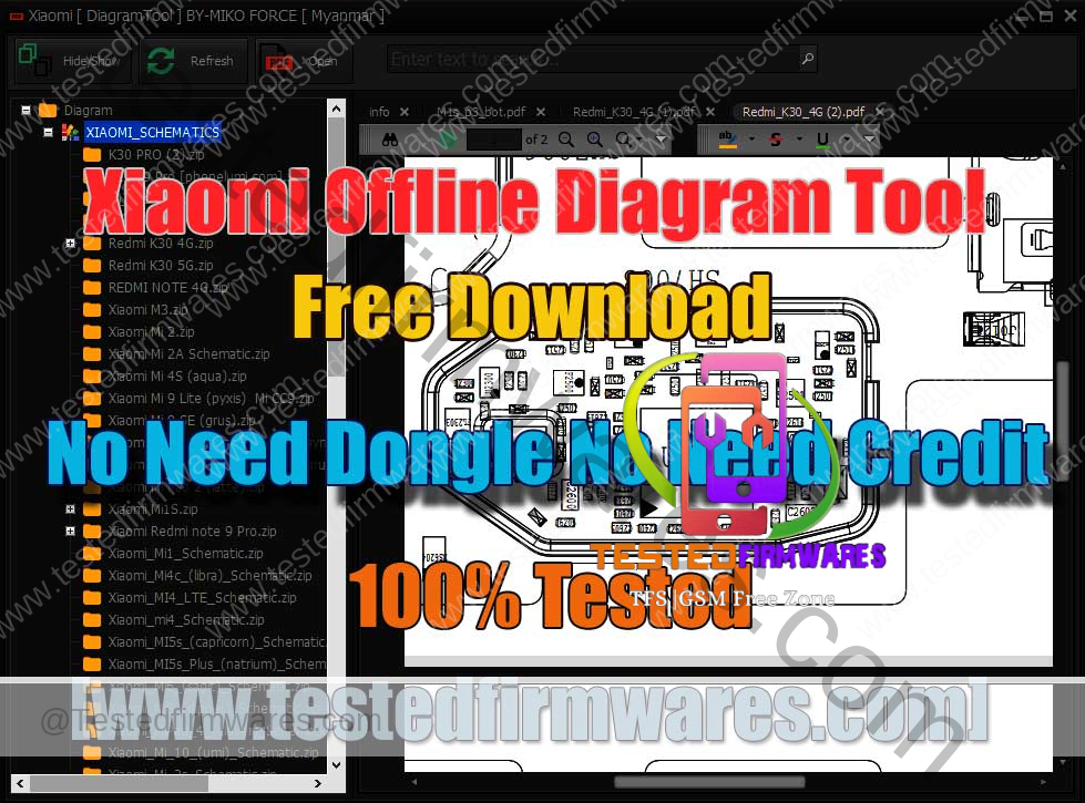 Xiaomi Offline Diagram Tool Free Download No Need Dongle No Need Credit By [www.testedfirmwares.com]