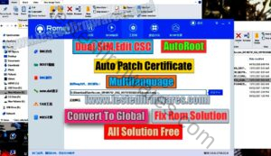 Dual SIM,Edit CSC ,Auto Patch Certificate IF supported , Multilanguage , AutoRoot , Convert To Global if supported, Fix Rom Solution With VIdeo Guide File By[www.testedfirmwares.com]