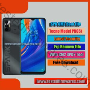 Tecno Model PR651 Android 11 Latest Security Frp Remove File With CM2 SPD2 Tool By[www.testedfirmwares.com]