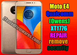 Moto E4 Qualcomm Owens XT1776