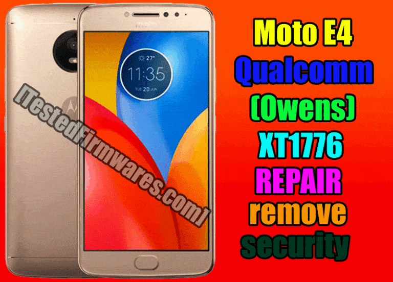 Moto E4 Qualcomm Owens XT1776