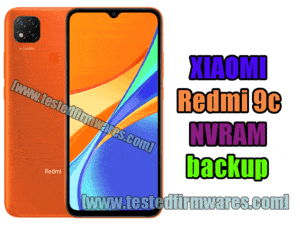 Xiaomi Redmi 9c NVRAM backup