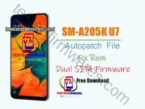 A205K U7 Autopatch Fix Rom Dual SIM