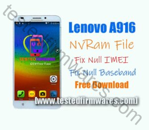 Lenovo A916 NvRam File