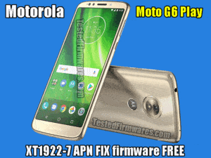 Moto G6 Play XT1922-7 APN FIX