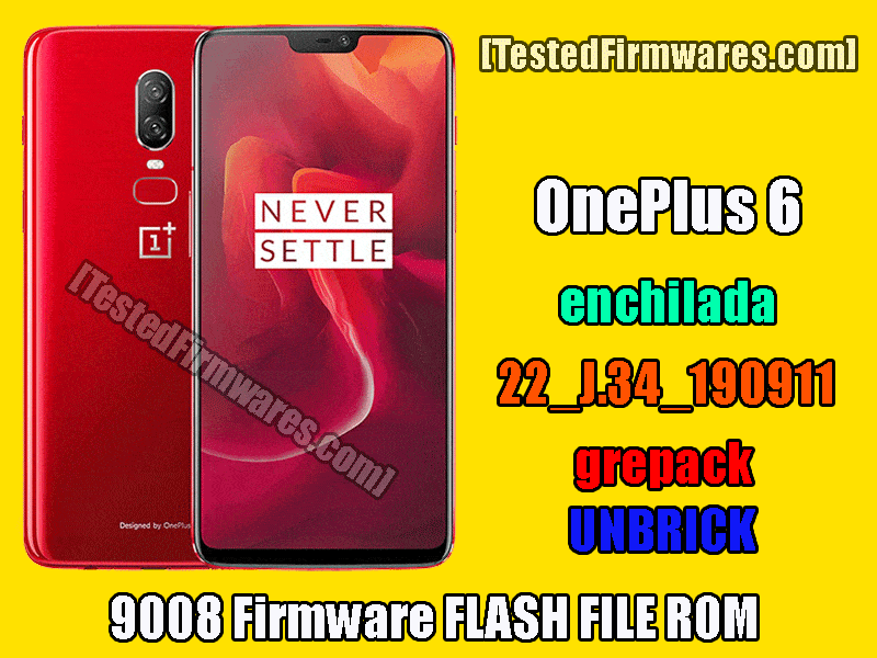OnePlus 6 UNBRICK 9008 Firmware