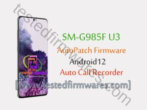 SM-G985F U3 Autopatch Firmware OS12