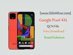 Google Pixel 4XL QCN File