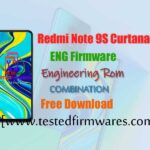 Redmi Note 9S Curtana ENG Firmware