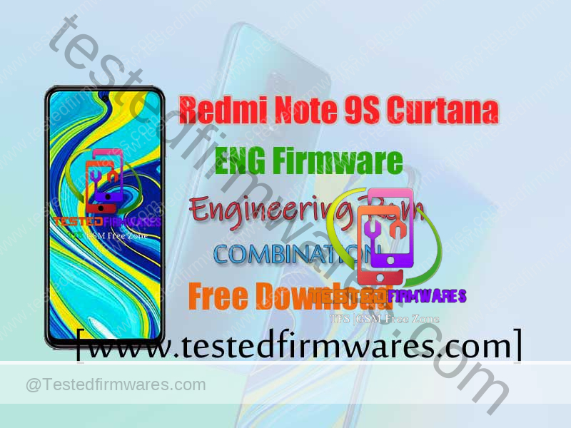 Redmi Note 9S Curtana ENG Firmware