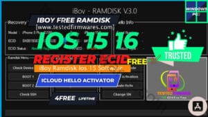 iPhone iBoy Ramdisk Software ECID Free Supported