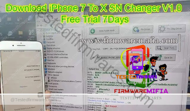 iPhone 7 To X SN Changer Free Tool