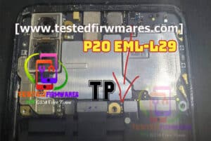 Huawei P20 EML-L29 Test point
