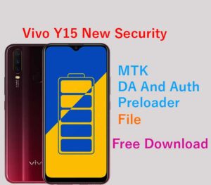Vivo Y15 New Security MTK DA And Auth Preloader