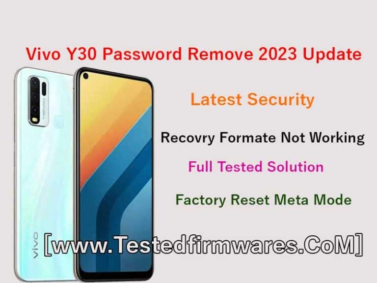 Vivo Y30 Password Remove 2023 Update