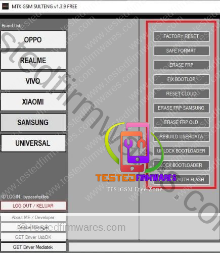 MTK GSM Sulteng FRP Remove Tool