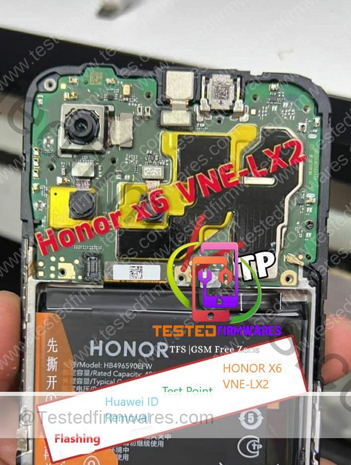 HONOR X6 VNE-LX2 Test Point
