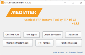 Download MTK Lock Remover TTA Tool V1.3.3