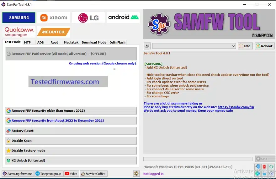 Download SamFw Tool V4.8.1